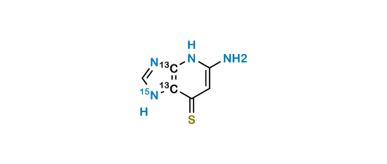 Picture of 2-Amino-6-mercaptopurine-13C2,15N