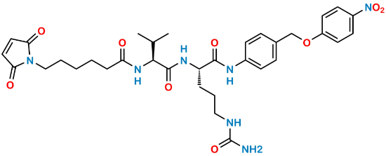 Picture of 6-(2,5-dioxo-2,5-dihydro-1H-pyrrol-1-yl)-N-((S)-3-methyl-1-(((S)-1-((4-((4-nitrophenoxy)methyl)phenyl)amino)-1-oxo-5-ureidopentan-2-yl)amino)-1-oxobutan-2-yl)hexanamide