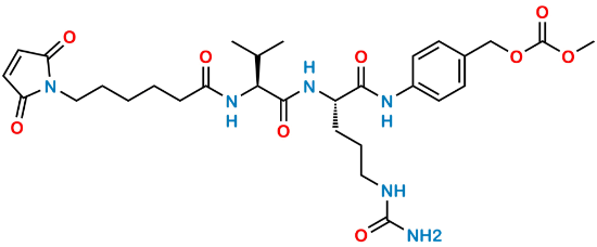 Picture of 4-((S)-2-((S)-2-(6-(2,5-dioxo-2,5-dihydro-1H-pyrrol-1-yl)hexanamido)-3-methylbutanamido)-5-ureidopentanamido)benzyl methyl carbonate