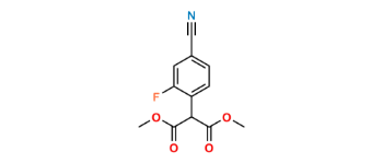 Picture of Propanedioic acid, 2-(4-cyano-2-fluorophenyl)-, 1,3-dimethyl ester