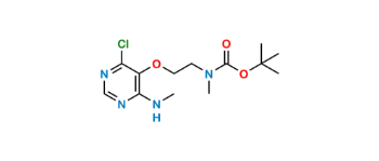 Picture of tert-butyl (2-((4-chloro-6- (methylamino)pyrimidin-5- yl)oxy)ethyl)(methyl)carbamate