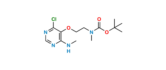 Picture of tert-butyl (2-((4-chloro-6- (methylamino)pyrimidin-5- yl)oxy)ethyl)(methyl)carbamate