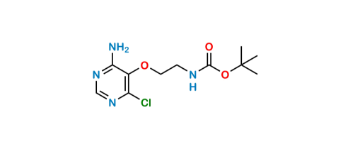 Picture of tert-butyl (2-((4-amino-6- chloropyrimidin-5- yl)oxy)ethyl)carbamate