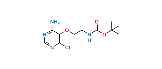 Picture of tert-butyl (2-((4-amino-6- chloropyrimidin-5- yl)oxy)ethyl)carbamate