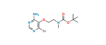 Picture of tert-butyl (2-((4-amino-6-bromopyrimidin-5- yl)oxy)ethyl)(methyl)carbamate