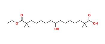 Picture of Bempedoic Acid Mono ester hydroxy Impurity