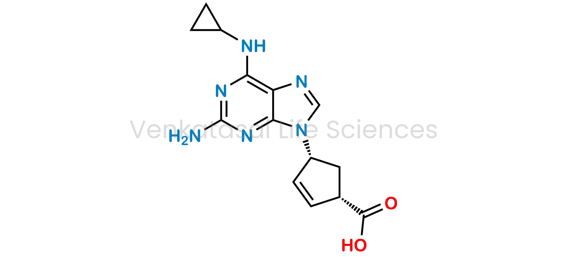 (1S,4R)-4-(2-Amino-6-(cyclopropylamino)-9H-purin-9-yl)cyclopent-2-ene-1-carboxylic acid