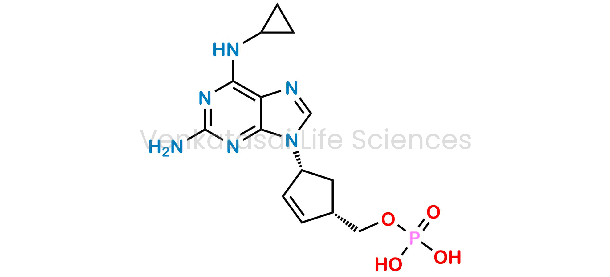 ((1S,4R)-4-(2-Amino-6-(cyclopropylamino)-9H-purin-9-yl)cyclopent-2-en-1-yl)methyl dihydrogen phosphate