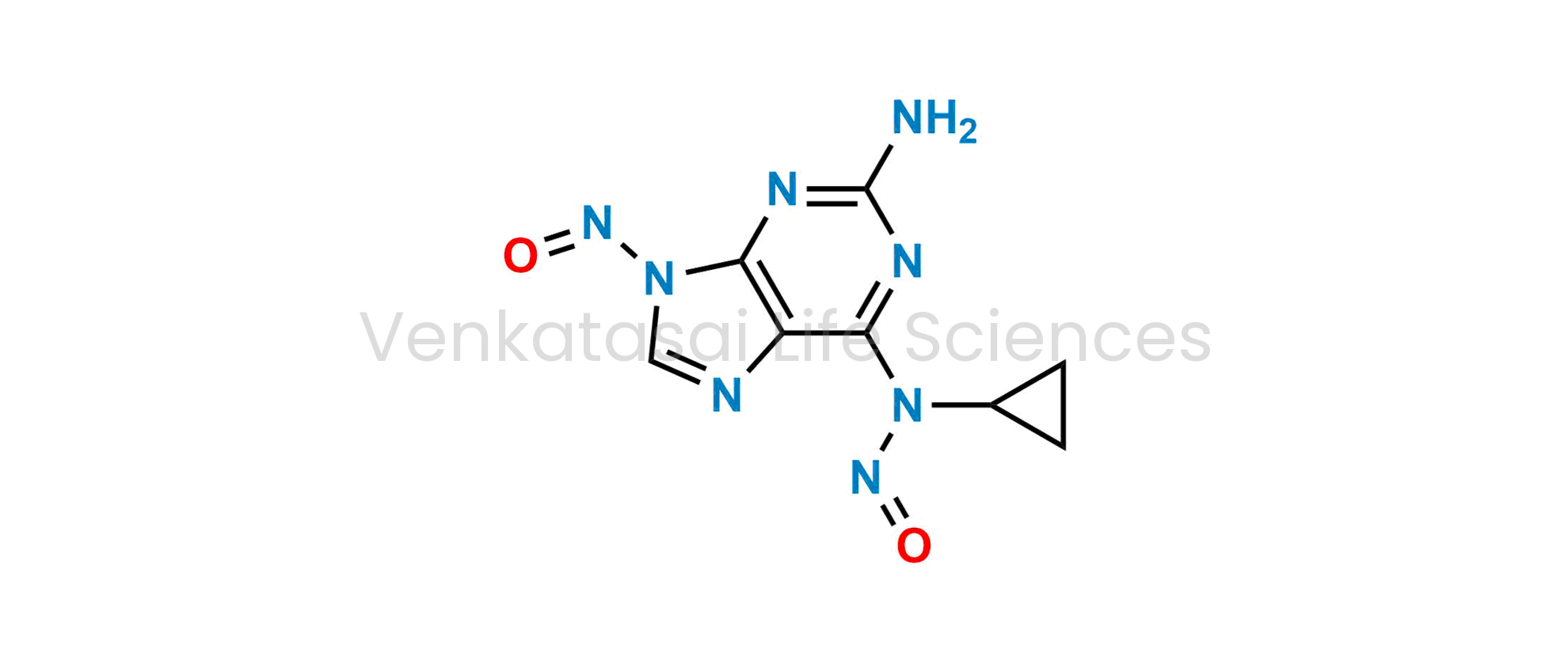 N-(2-Amino-9-nitroso-9H-purin-6-yl)-N-cyclopropylnitrous amide