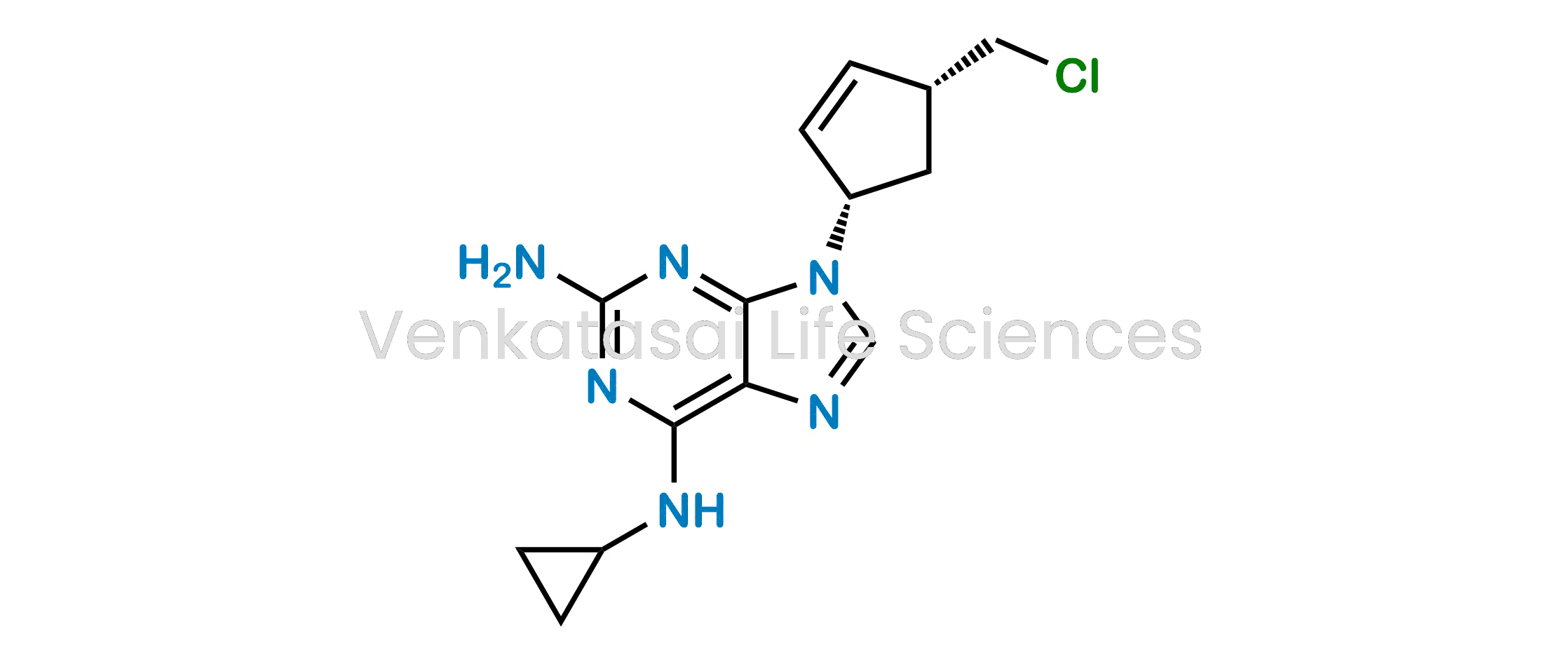 9-((1S,4R)-4-(Chloromethyl)cyclopent-2-en-1-yl)-N6-cyclopropyl-9H-purine-2,6-diamine
