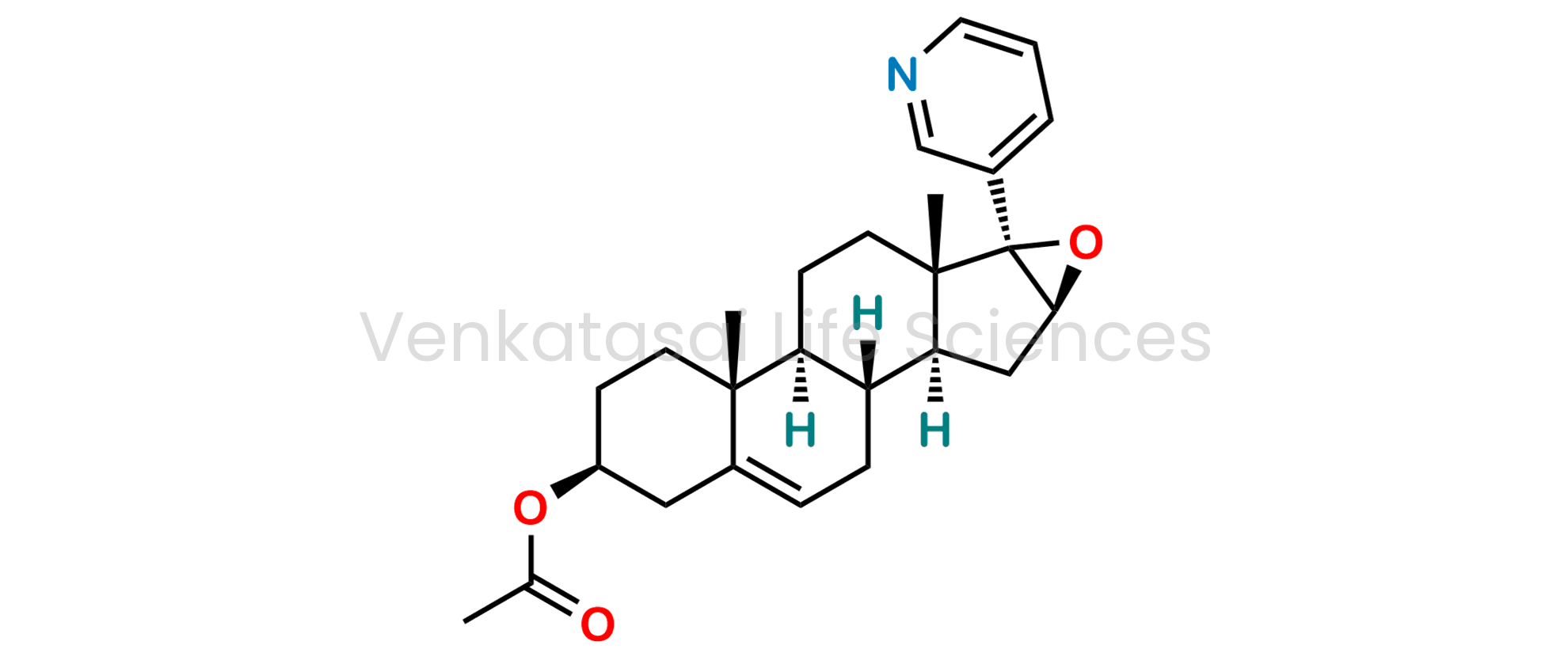 17-(Pyridin-3-yl)-16?,17?-epoxyandrost-5-en-3?-yl acetate (as per USP)
