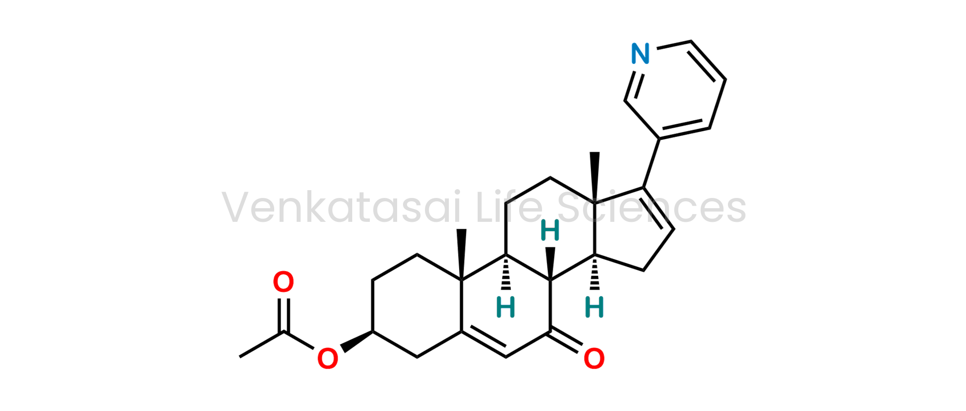 7-Oxo-17-(pyridin-3-yl)androsta-5,16-dien-3?-yl acetate (as per USP)