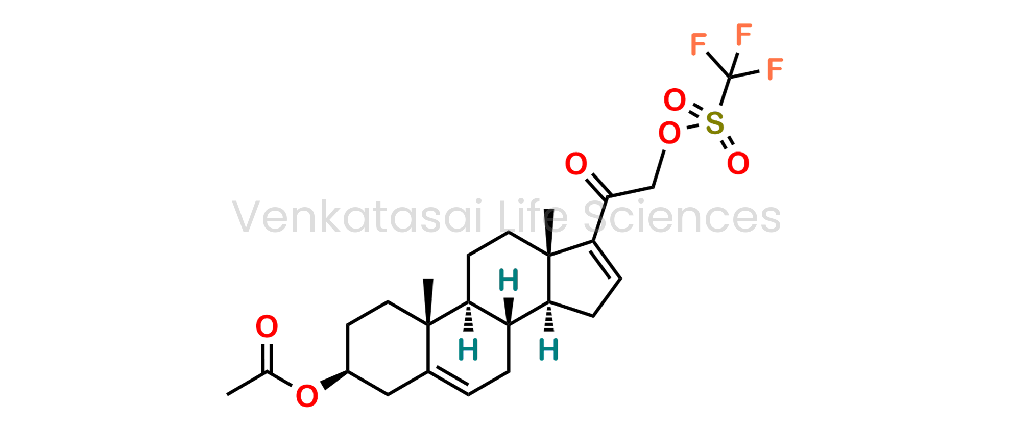 (3S,8R,9S,10R,13S,14S)-10,13-dimethyl-17-(2-(((trifluoromethyl)sulfonyl)oxy)acetyl)-2,3,4,7,8,9,10,11,12,13,14,15-dodecahydro-1H-cyclopenta[a]phenanthren-3-yl acetate