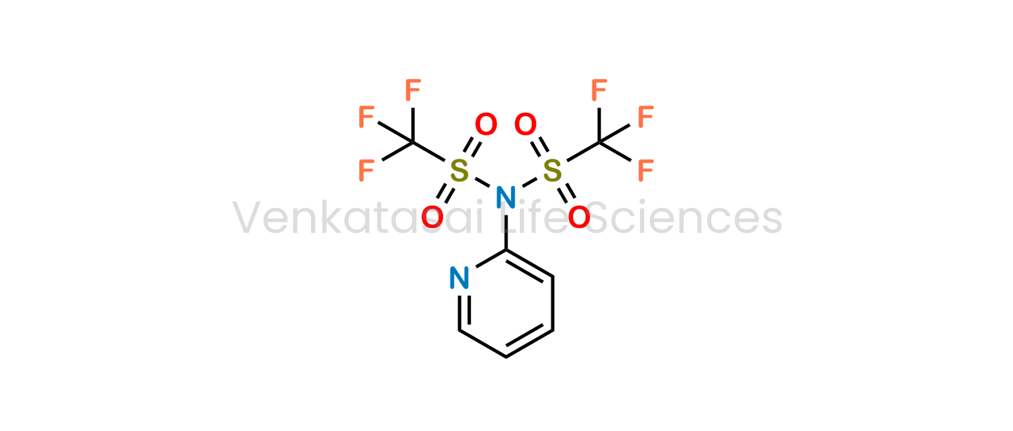 2-[N,N-Bis(trifluoromethanesulfonyl)amino]pyridine ; 1,1,1-trifluoro-N-(pyridin-2-yl)-N-(trifluoromethylsulfonyl)methanesulfonamide