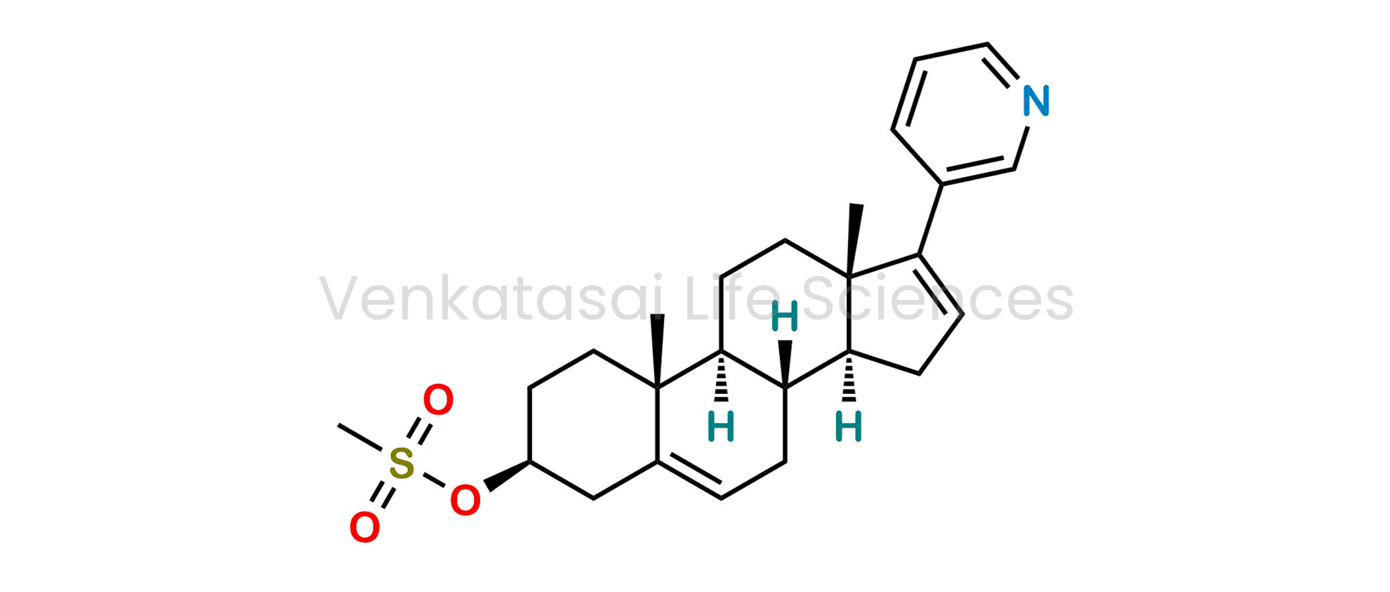 (3S,8R,9S,10R,13S,14S)-10,13-dimethyl-17-(pyridin-3-yl)-2,3,4,7,8,9,10,11,12,13,14,15-dodecahydro-1H-cyclopenta[a]phenanthren-3-yl methanesulfonate