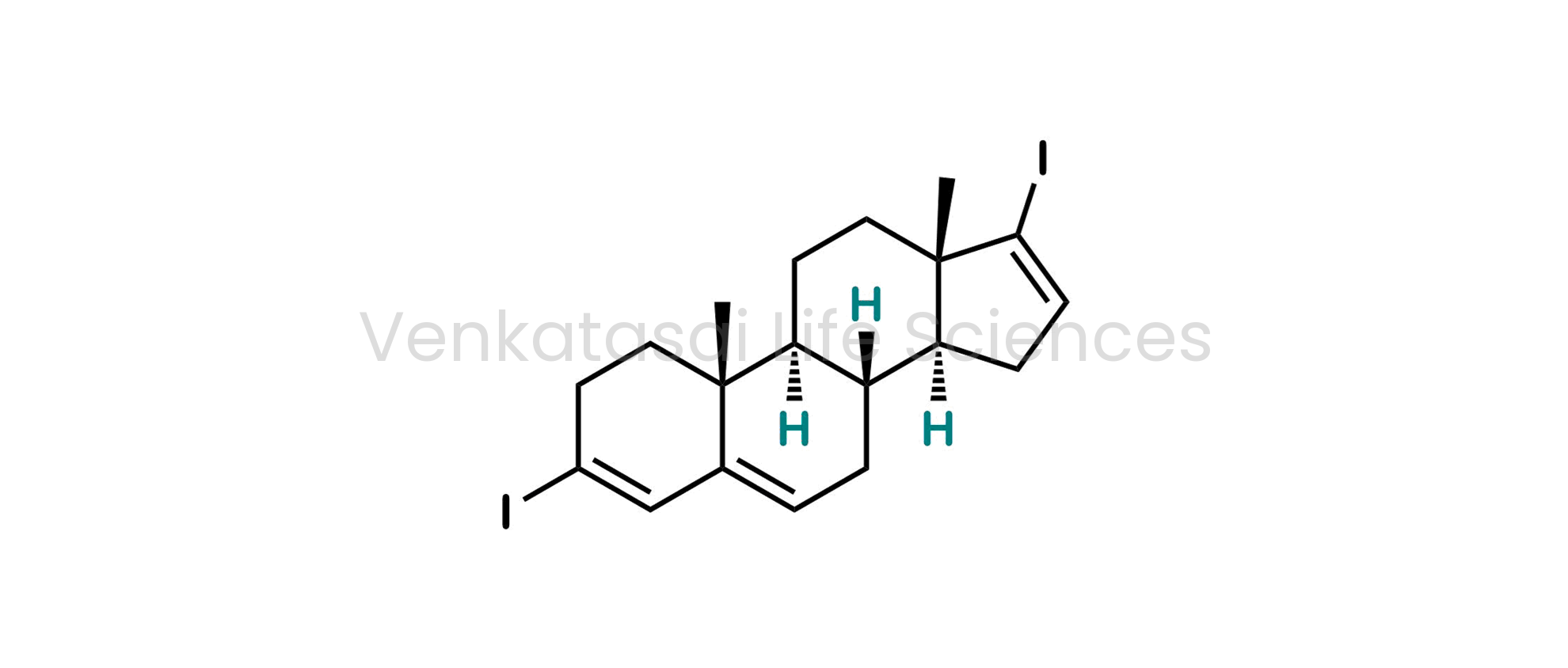 3,17-Diiodoandrosta-3,5,16-triene ; (8R,9S,10R,13S,14S)-3,17-diiodo-10,13-dimethyl-2,7,8,9,10,11,12,13,14,15-decahydro-1H-cyclopenta[a]phenanthrene