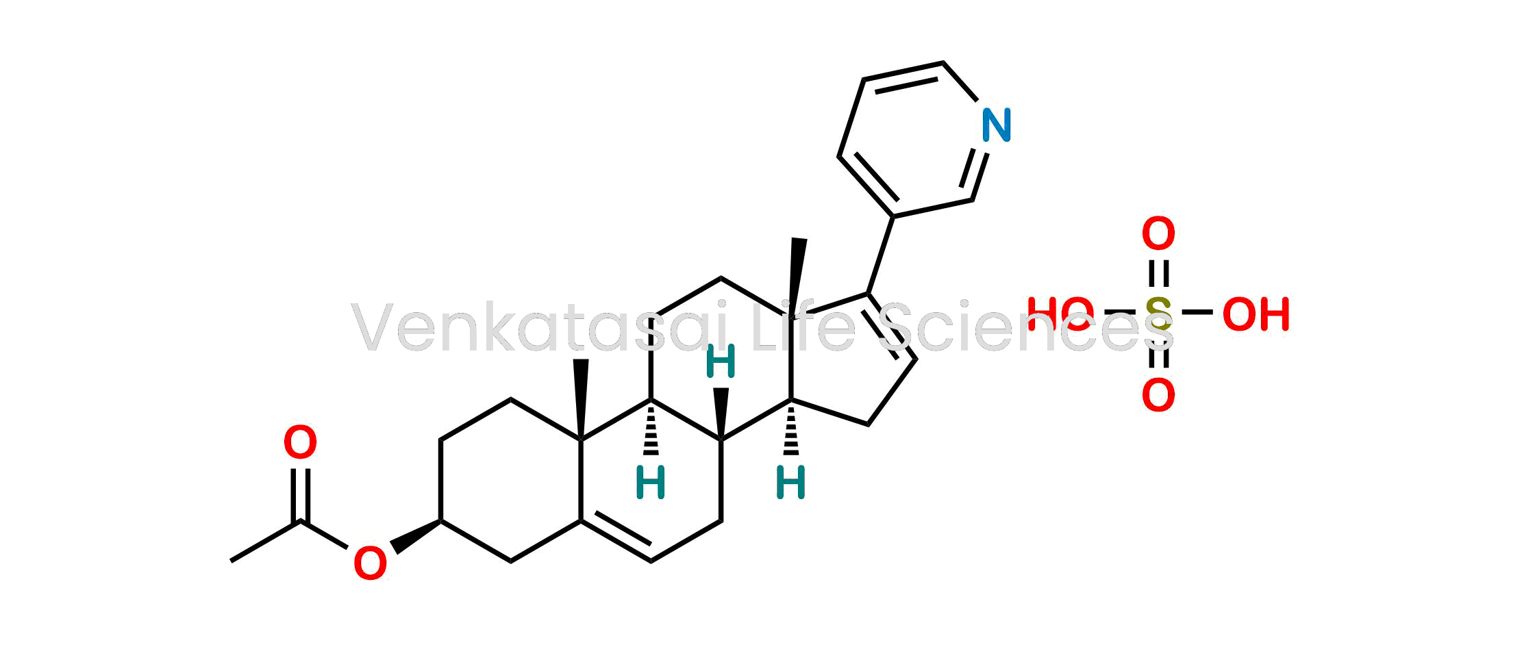 (3S,8R,9S,10R,13S,14S)-10,13-dimethyl-17-(pyridin-3-yl)-2,3,4,7,8,9,10,11,12,13,14,15-dodecahydro-1H-cyclopenta[a]phenanthren-3-yl Acetate Sulfate