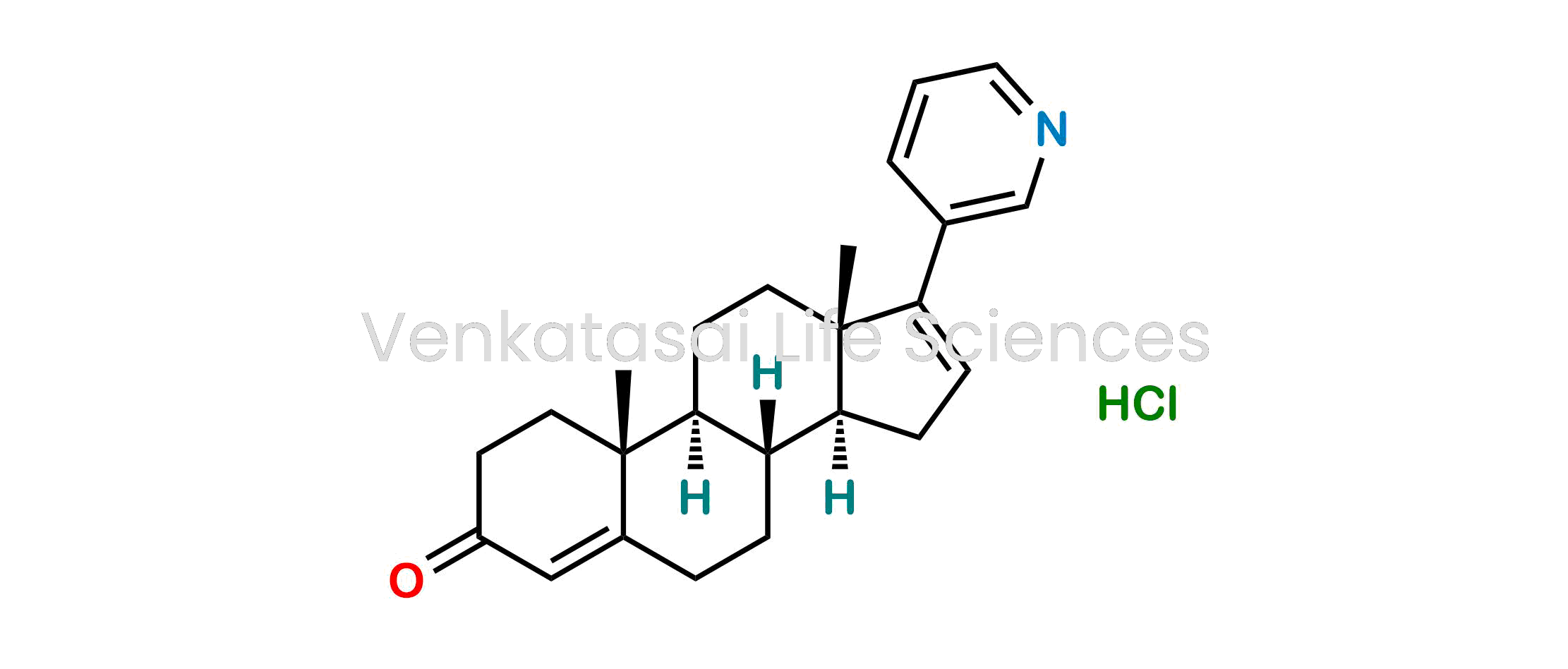 (10R,13S)-10,13-dimethyl-17-(pyridin-3-yl)-1,2,6,7,8,9,10,11,12,13,14,15-dodecahydro-3H-cyclopenta[a]phenanthren-3-one Hydrochloride