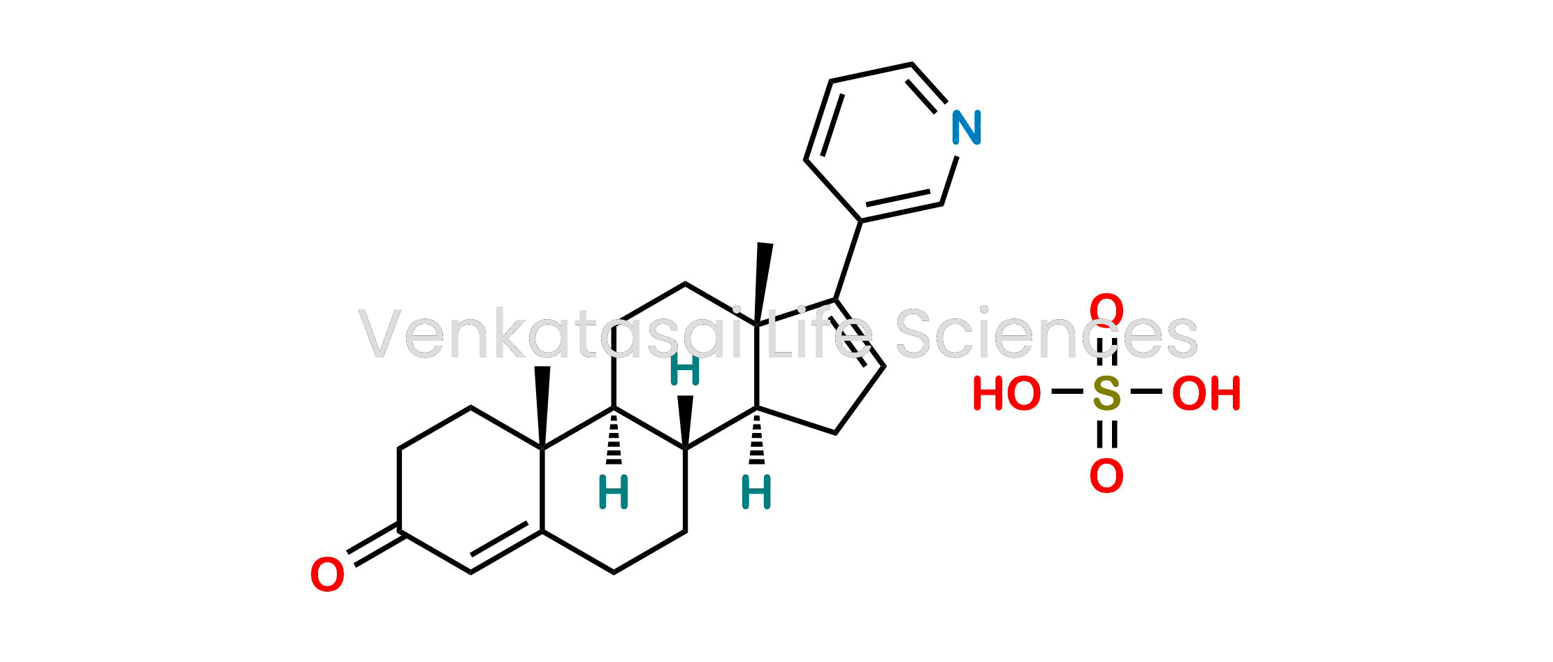 (10R,13S)-10,13-dimethyl-17-(pyridin-3-yl)-1,2,6,7,8,9,10,11,12,13,14,15-dodecahydro-3H-cyclopenta[a]phenanthren-3-one Sulfate