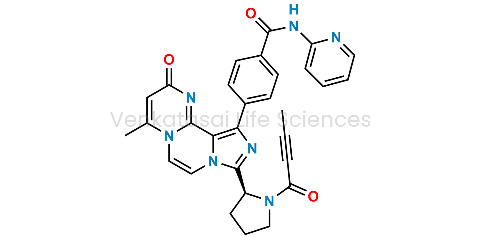 (S)-4-(9-(1-(but-2-ynoyl)pyrrolidin-2-yl)-4-methyl-2-oxo-2H-imidazo[5',1':3,4]pyrazino[1,2-a]pyrimidin-11-yl)-N-(pyridin-2-yl)benzamide