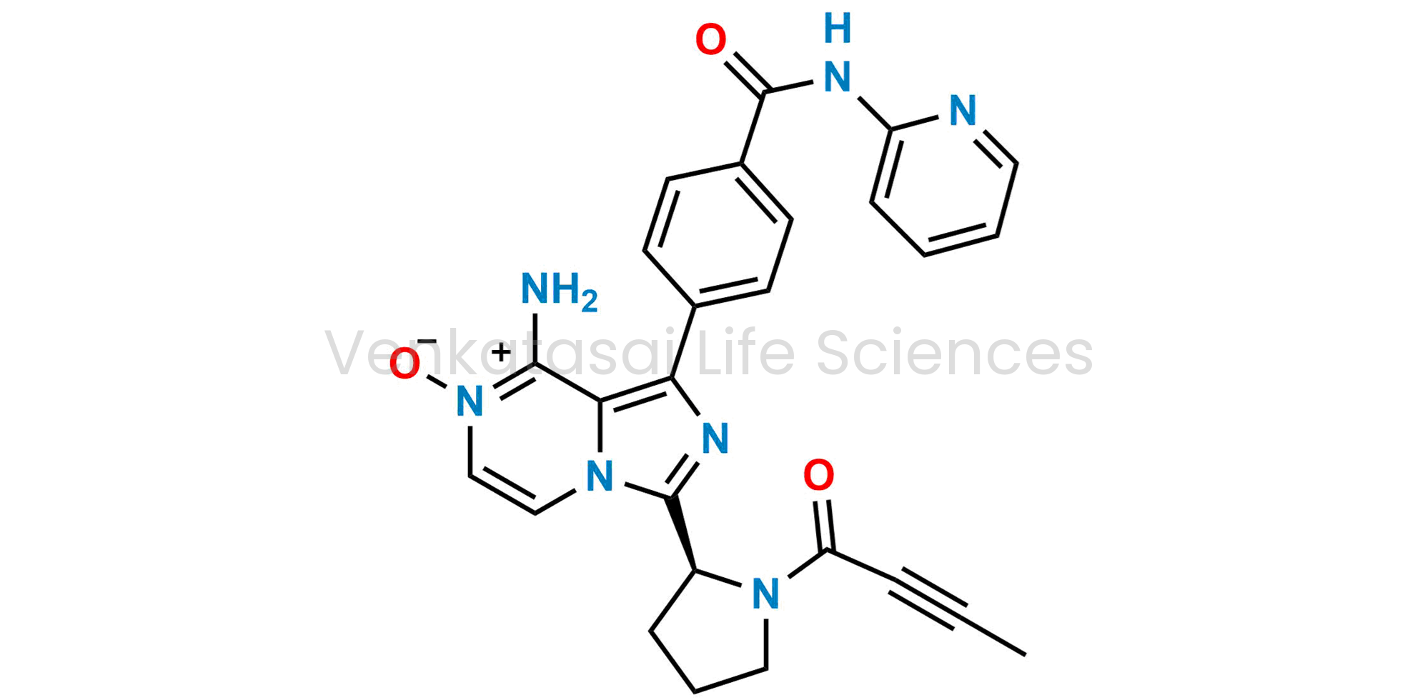 (S)-8-Amino-3-(1-(but-2-ynoyl)pyrrolidin-2-yl)-1-(4-(pyridin-2-ylcarbamoyl)phenyl)imidazo[1,5-a]pyrazine 7-oxide