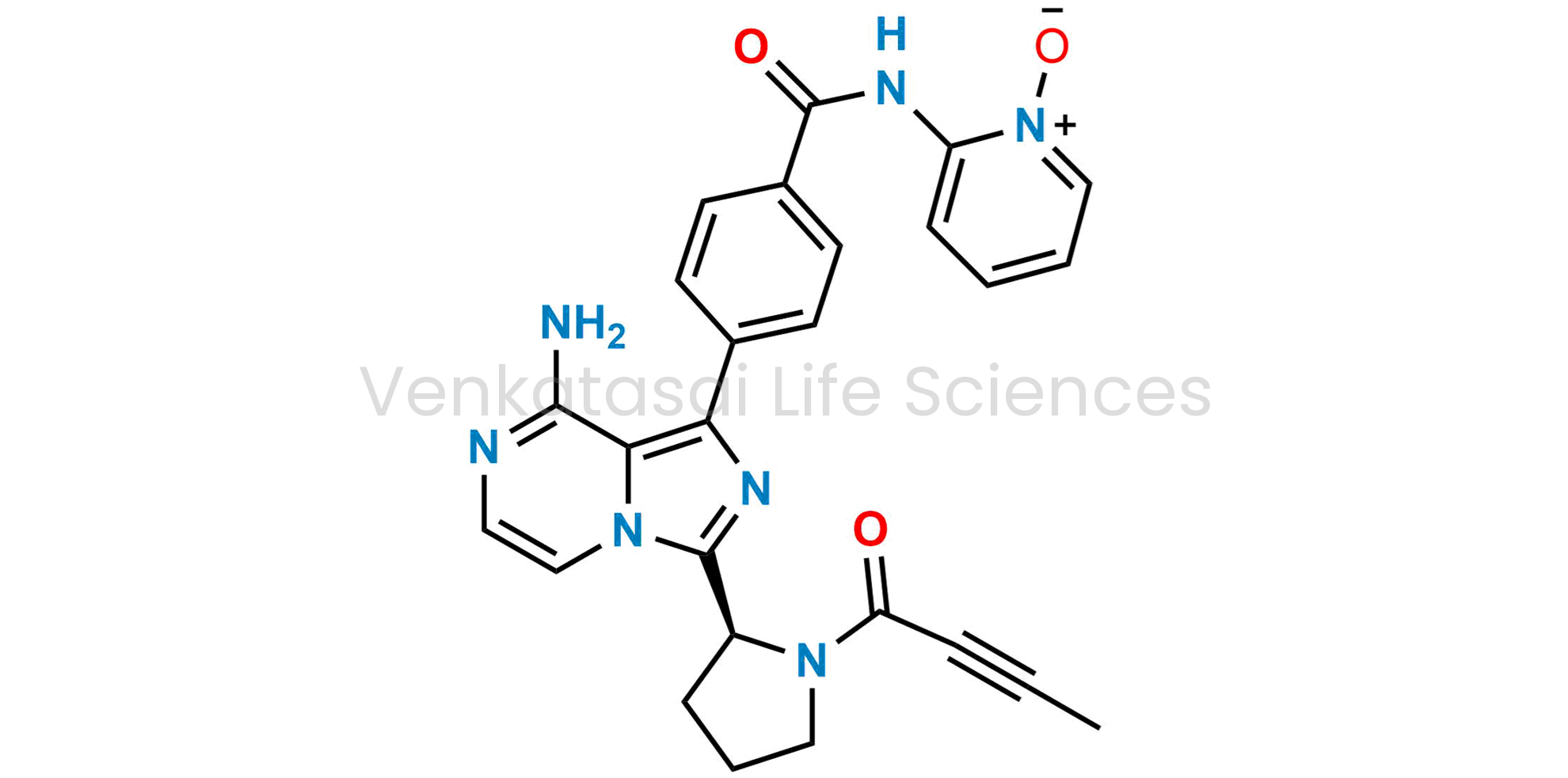 (S)-2-(4-(8-Amino-3-(1-(but-2-ynoyl)pyrrolidin-2-yl)imidazo[1,5-a]pyrazin-1-yl)benzamido)pyridine 1-oxide