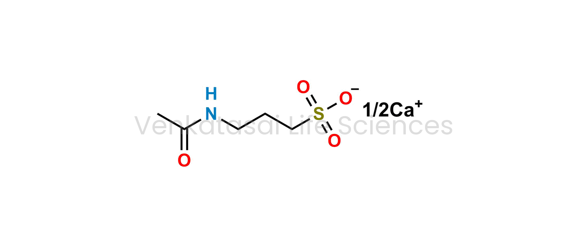 Calcium bis(3-acetamidopropane-1-sulfonate) (as per EP) ; Calcium 3-(acetylamino)propane-1-sulfonate (as per USP)