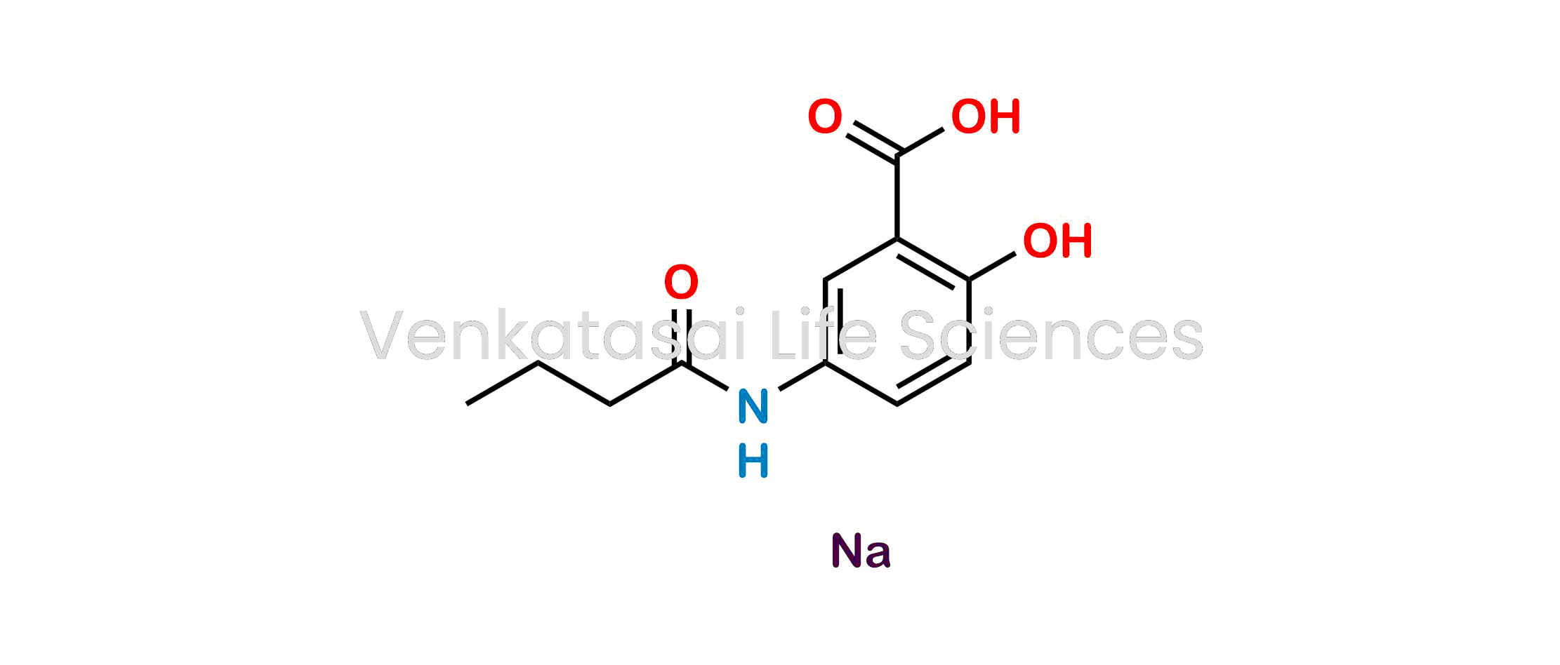 N-(3-Acetyl-4-hydroxyphenyl)butanamide Sodium salt (as per EP & USP)