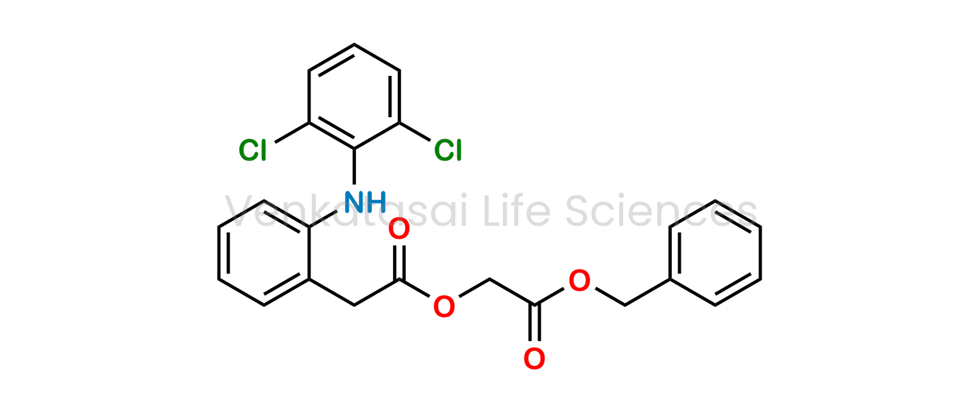 Aceclofenac Benzyl Ester ; Benzyl [[[2-[(2,6-dichlorophenyl)amino]phenyl] acetyl]oxy]acetate