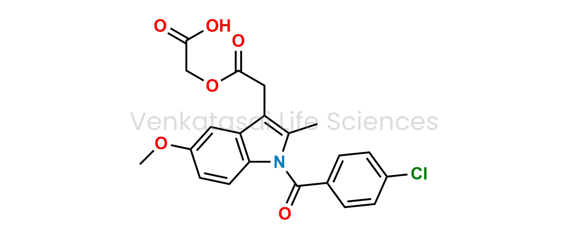 [[[1-(4-Chlorobenzoyl)-5-methoxy-2-methyl-1H-indol-3-yl]acetyl]oxy]acetic acid (as per EP)