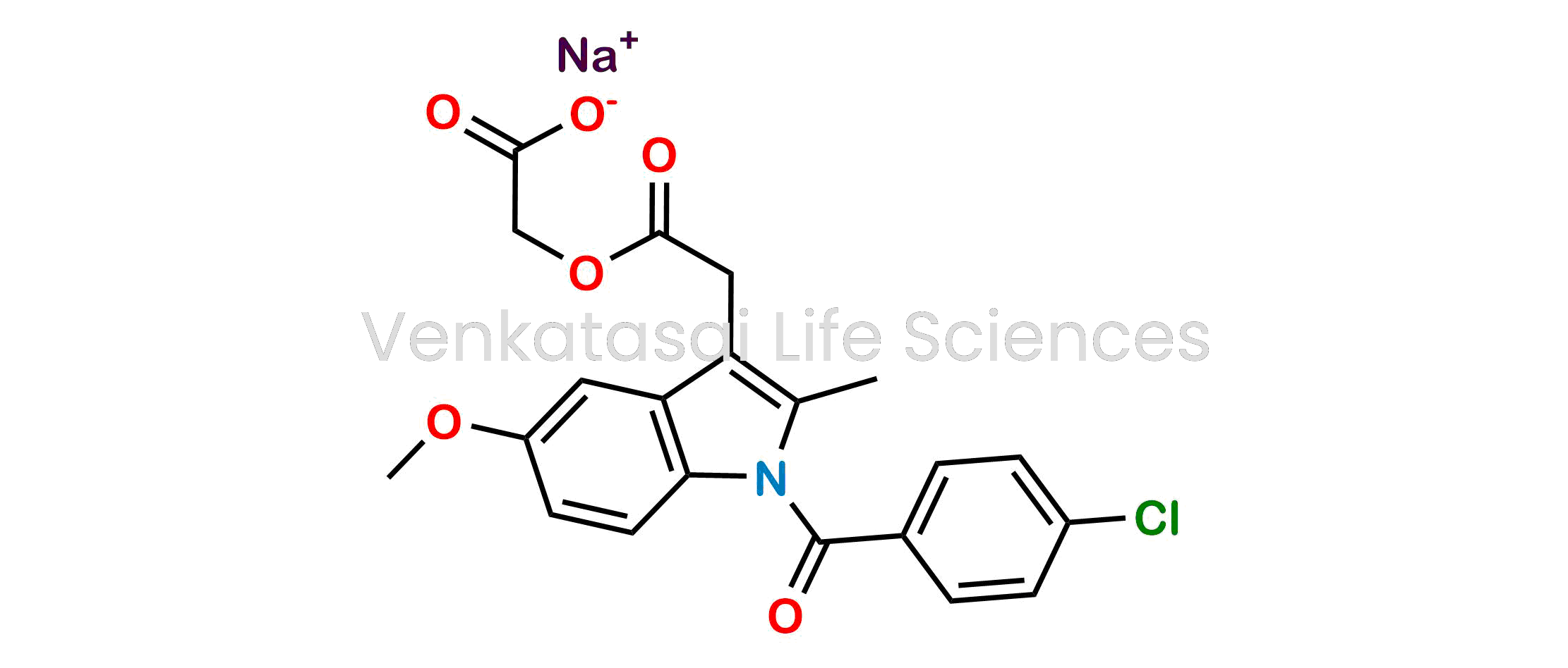 [[[1-(4-Chlorobenzoyl)-5-methoxy-2-methyl-1H-indol-3-yl]acetyl]oxy]acetic acid Sodium salt (as per EP)