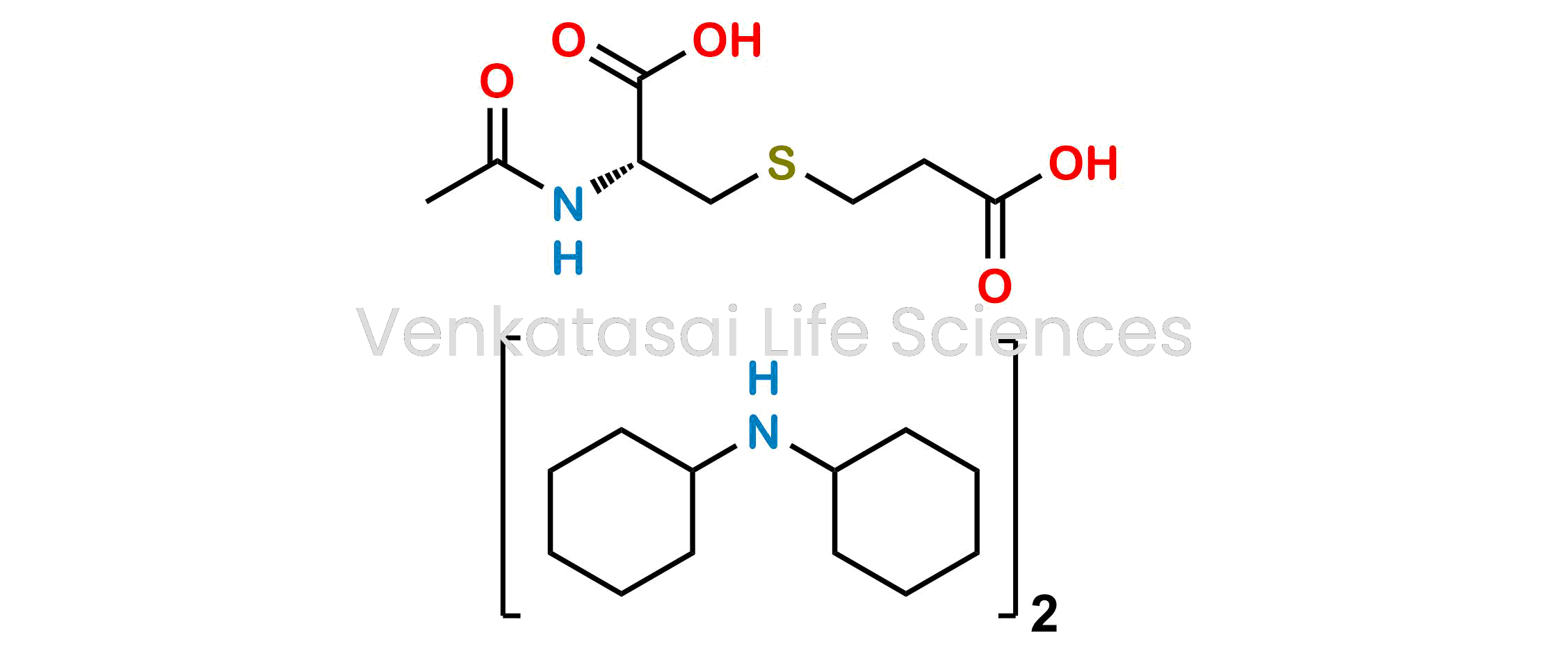 N-Acetyl-3-(2-carboxyethylthio)alanine Bis(dicyclohexylamine) Salt