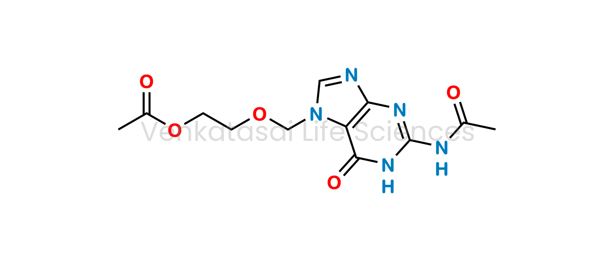2-[(2-Acetamido-6-oxo-1,6-dihydro-7H-purin-7-yl)methoxy]ethyl acetate (as per EP)