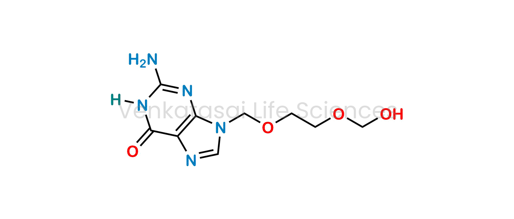 2-amino-9-((2-(hydroxymethoxy)ethoxy)methyl)-1,9-dihydro-6H-purin-6-one