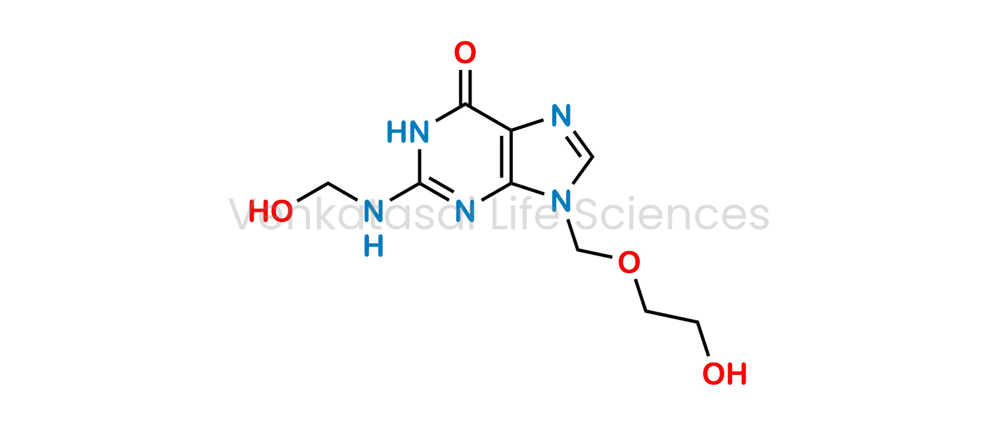 9-((2-Hydroxyethoxy)methyl)-2-((hydroxymethyl)amino)-1,9-dihydro-6H-purin-6-one