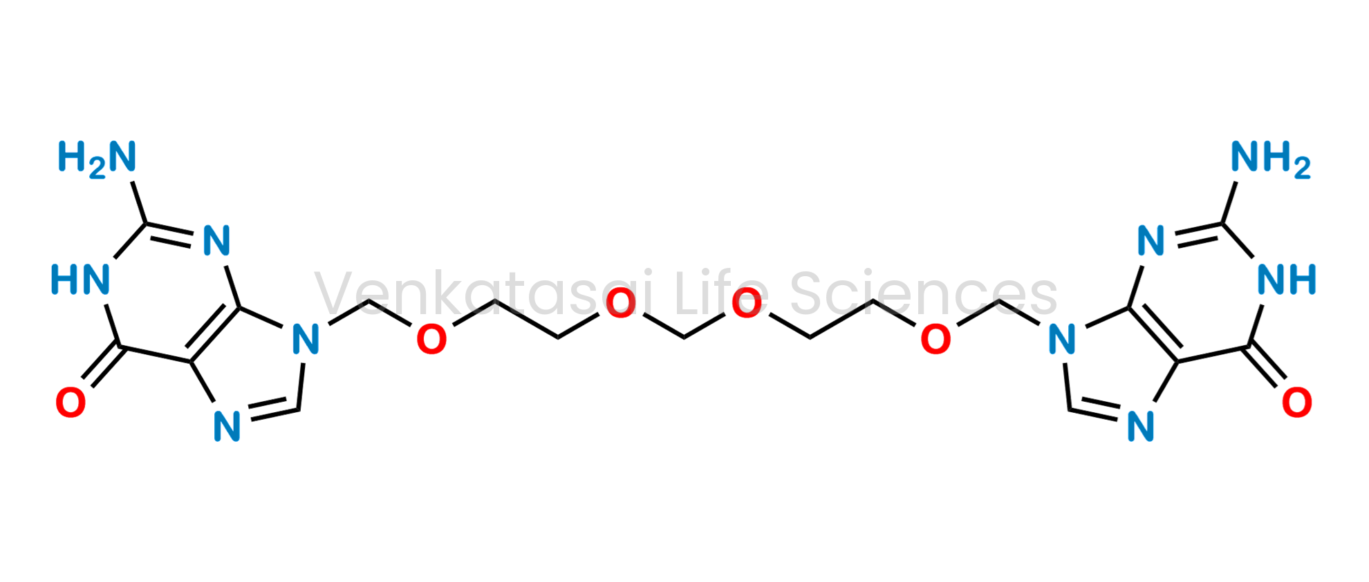 9,9'-(2,5,7,10-tetraoxaundecane-1,11-diyl)bis(2-amino-1,9-dihydro-6H-purin-6-one)