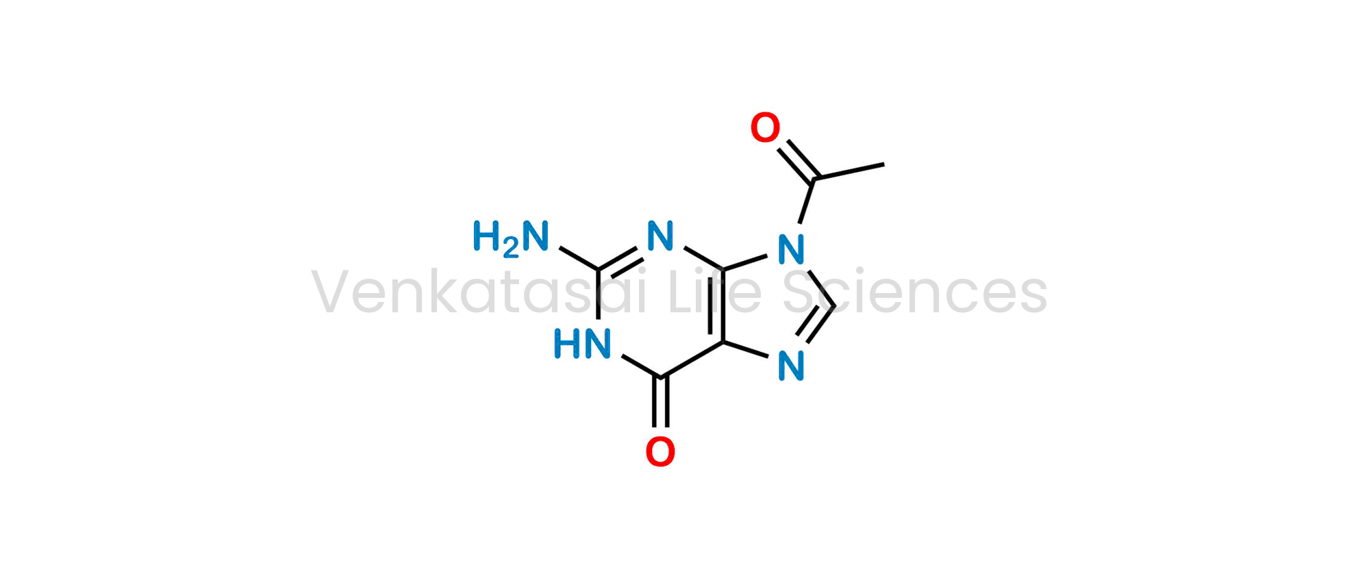9-Acetyl-2-amino-1,9-dihydro-6H-purin-6-one