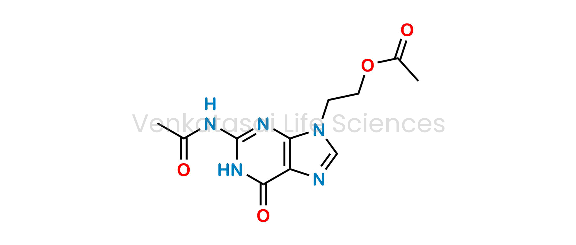 2-[2-(Acetylamino)-6-oxo-1,6-dihydro-9H-purin-9-yl]ethyl acetate