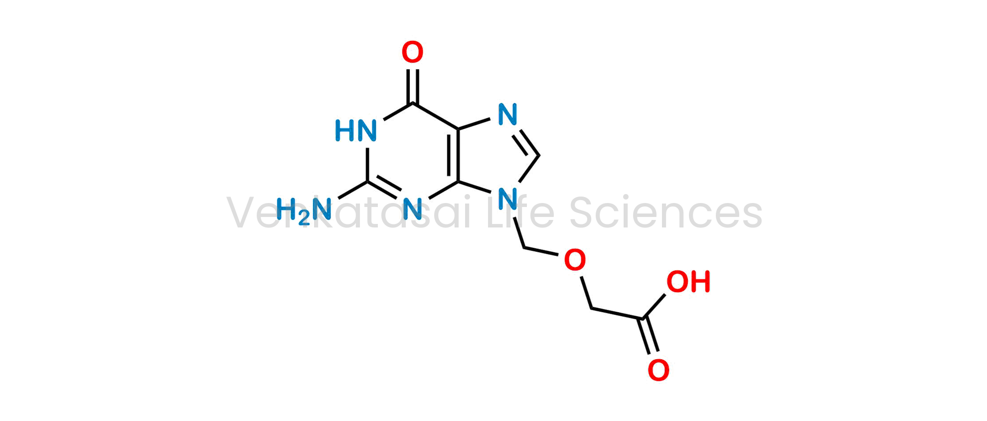 2-((2-amino-6-oxo-1,6-dihydro-9H-purin-9-yl)methoxy)acetic acid