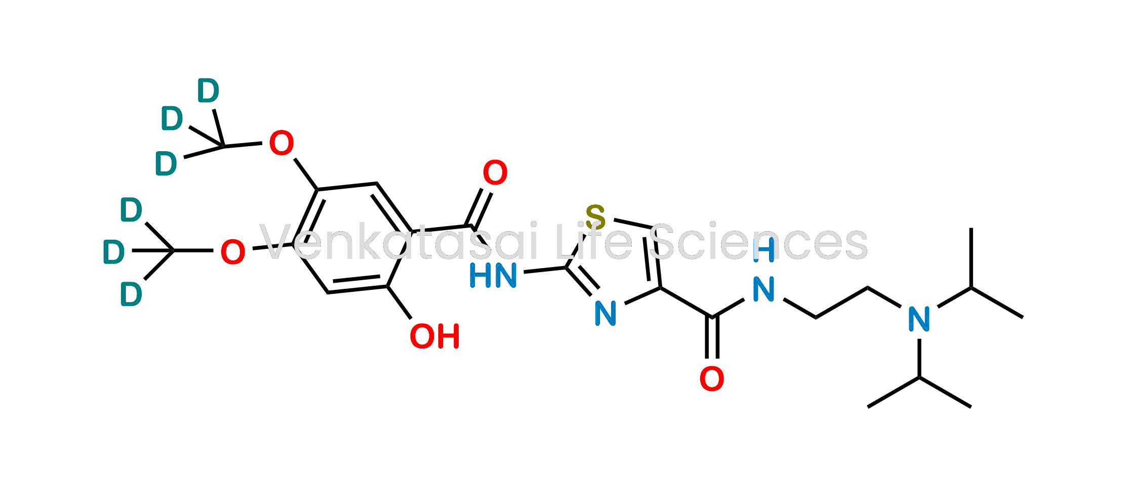 N-(2-(diisopropylamino)ethyl)-2-(2-hydroxy-4,5-bis(methoxy-d3)benzamido)thiazole-4-carboxamide