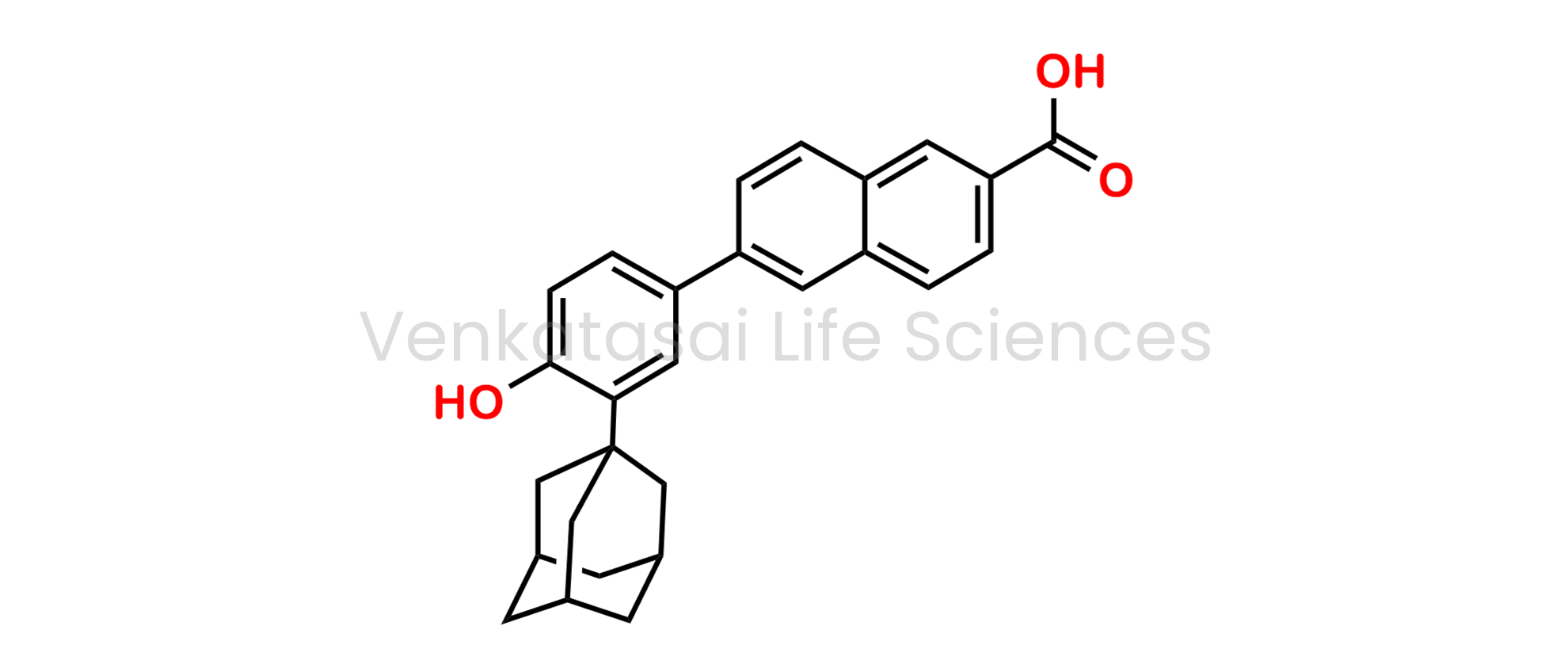 6-(4-Hydroxy-3-tricyclo[3.3.1.13,7]dec-1-ylphenyl)-2-naphthalenecarboxylic Acid; 6-[3-(1-Adamantyl)-4-hydroxyphenyl]-2-naphthalenecarboxylic Acid