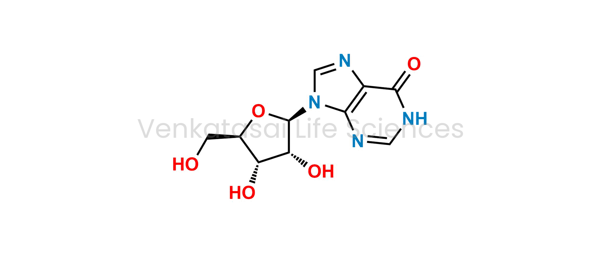 9-?-D-ribofuranosyl-1,9-dihydro-6H-purin-6-one (as per EP); 9-?-d-Ribofuranosylpurine-6(1H)-one (as per USP)