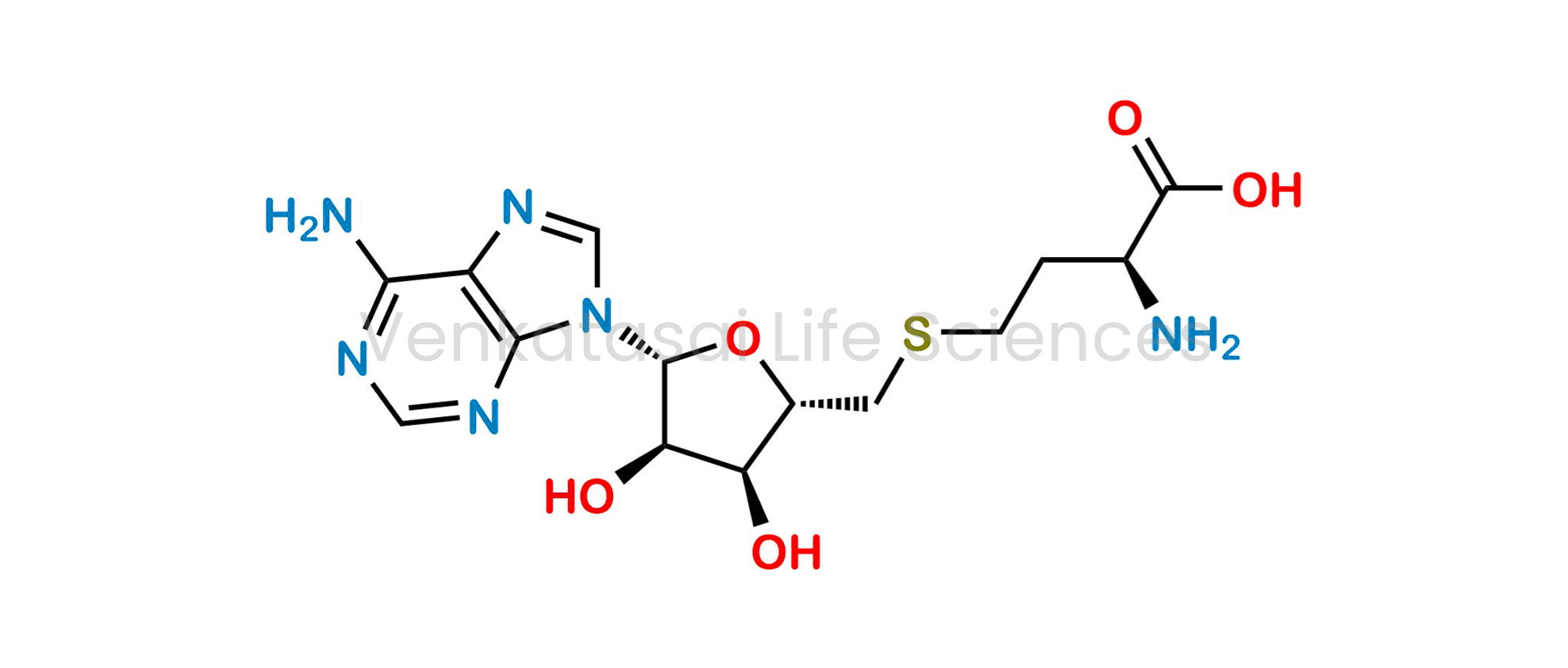 S-(((2S,3S,4R,5R)-5-(6-amino-9H-purin-9-yl)-3,4-dihydroxytetrahydrofuran-2-yl)methyl)-L-homocysteine
