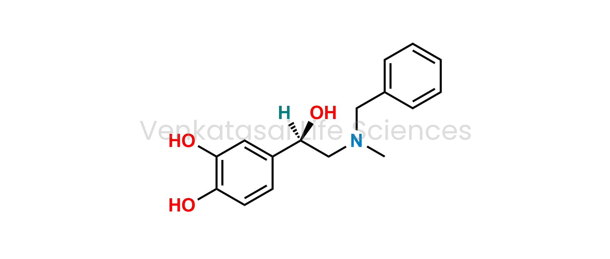 4-[(1R)-2-(benzylmethylamino)-1-hydroxyethyl]benzene-1,2-diol (as per EP)