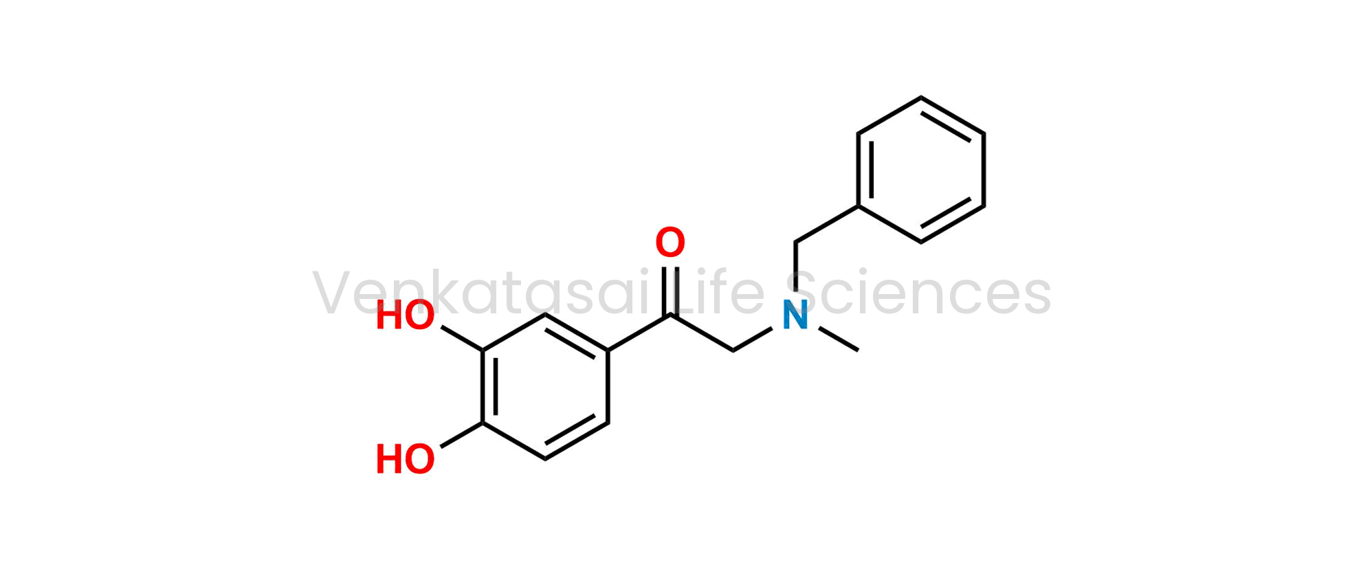 2-(benzylmethylamino)-1-(3,4-dihydroxyphenyl)ethanone (as per EP)