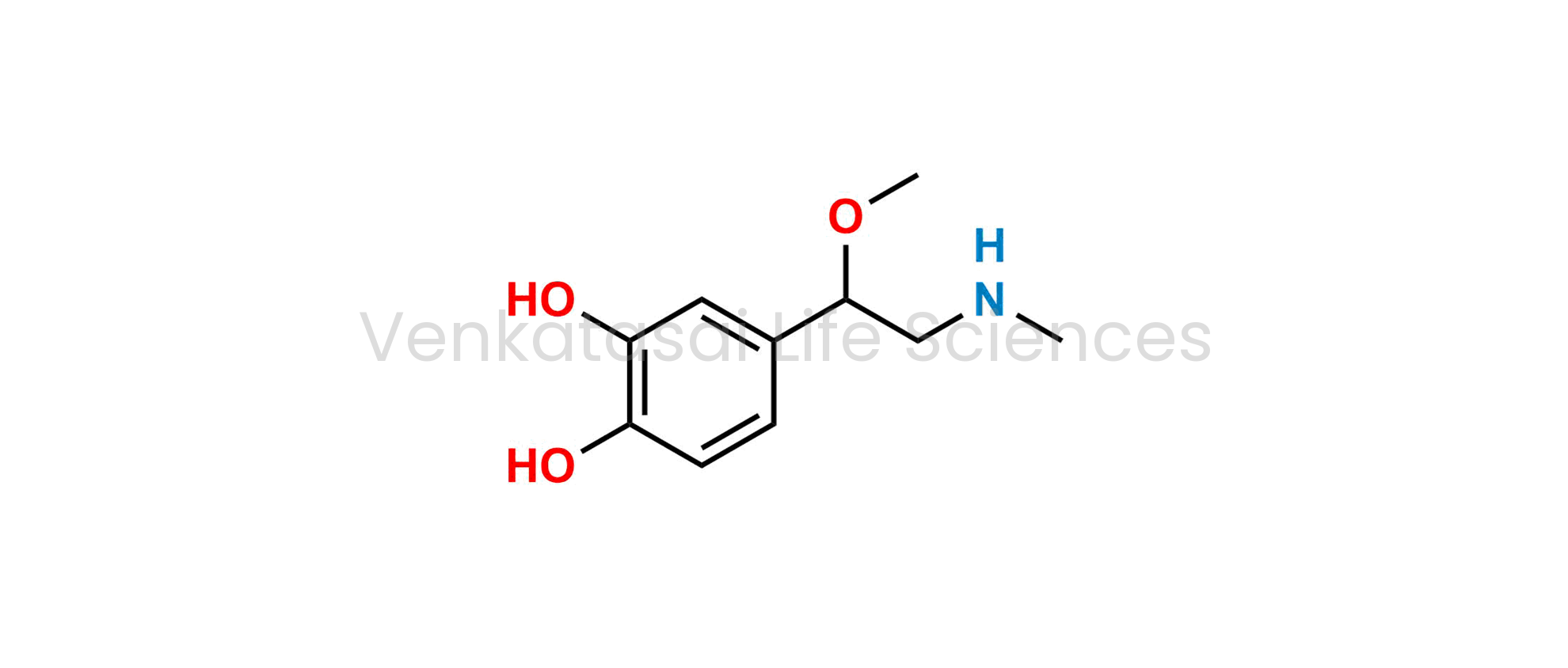 4-(1-methoxy-2-(methylamino)ethyl)benzene-1,2-diol