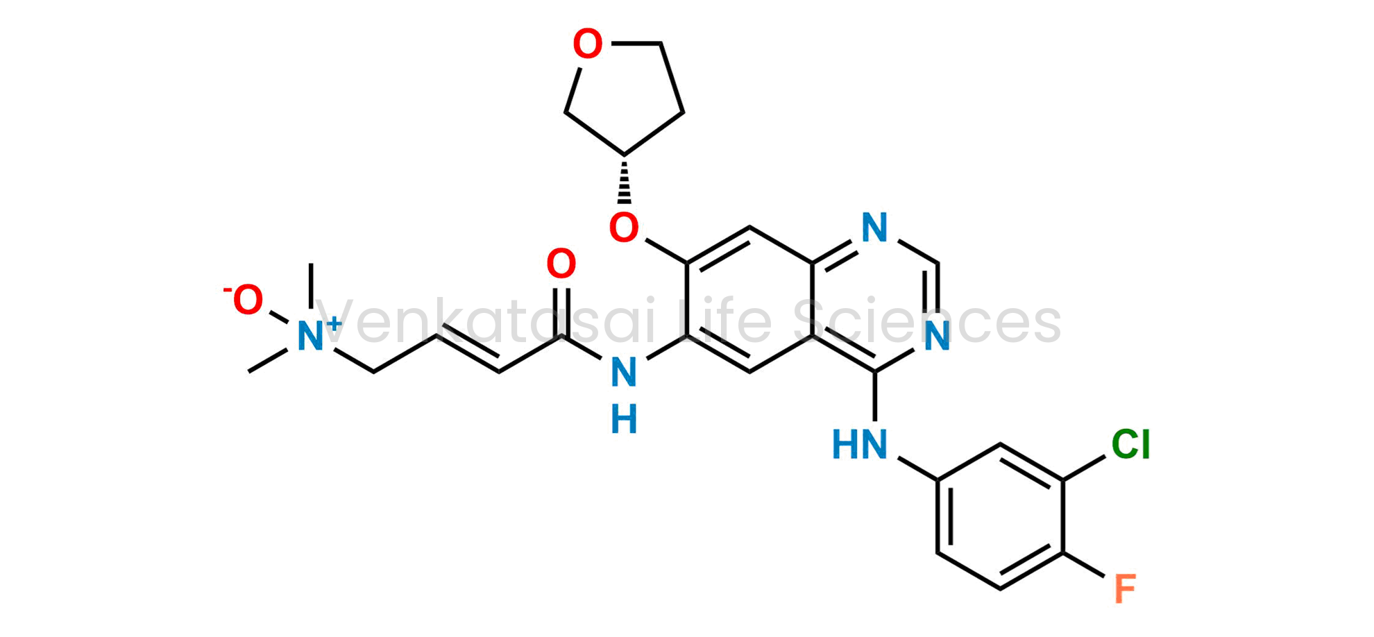 (S,E)-4-((4-((3-Chloro-4-fluorophenyl)amino)-7-((tetrahydrofuran-2-yl)oxy)quinazolin-6-yl)amino)-N,N-dimethyl-4-oxobut-2-en-1-amine Oxide
