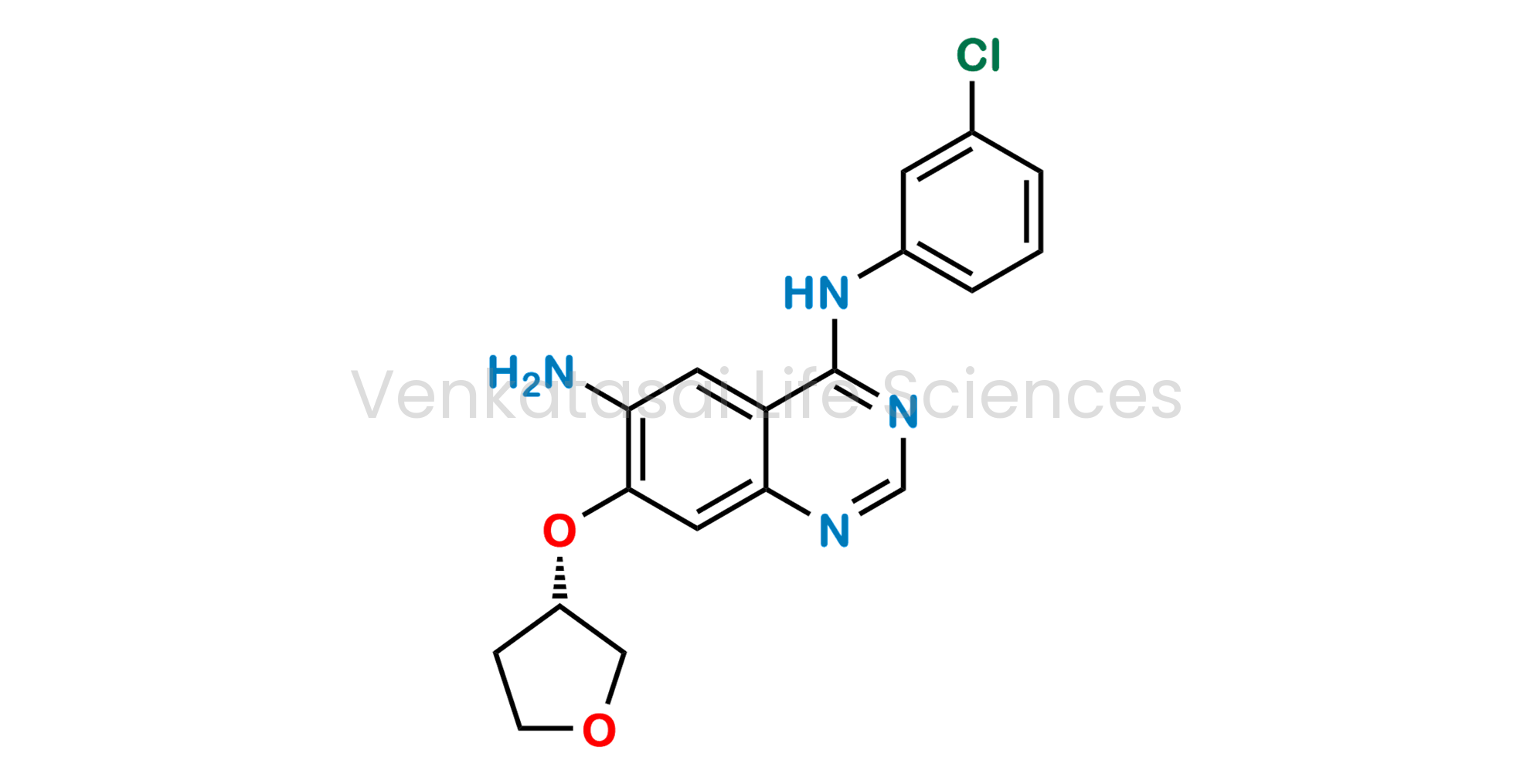 (S)-N4-(3-chlorophenyl)-7-((tetrahydrofuran-3-yl)oxy)quinazoline-4,6-diamine