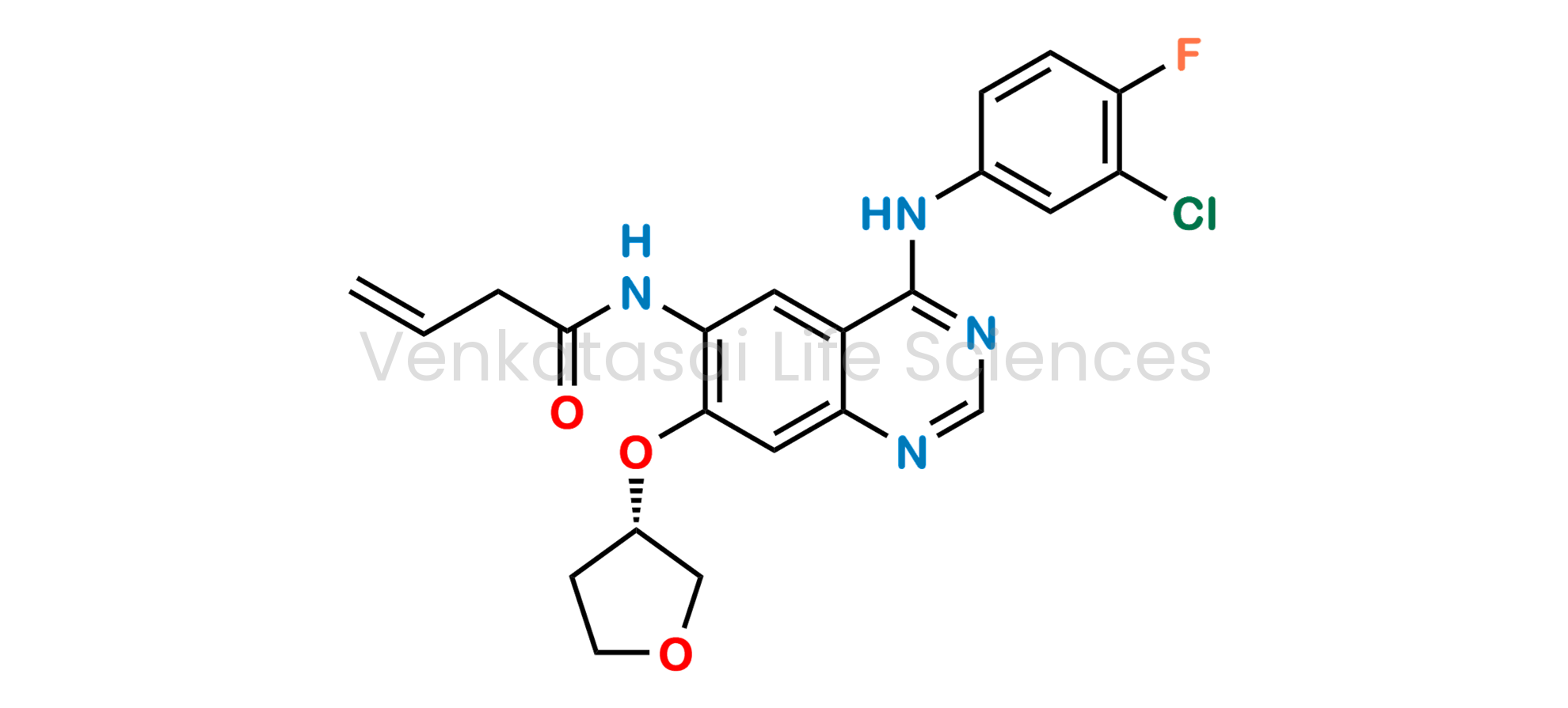 (S)-N-(4-((3-chloro-4-fluorophenyl)amino)-7-((tetrahydrofuran-3-yl)oxy)quinazolin-6-yl)but-3-enamide