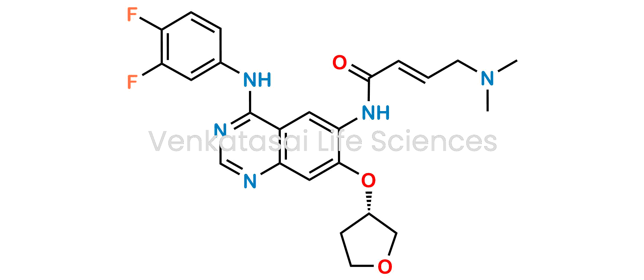 (S,E)-N-(4-(3,4-Difluoro phenylamino)-7- (tetra hydrofuran-3-yloxy) quinazolin-6- yl)-4-(dimethylamino)but-2-enamide